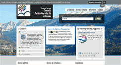 Desktop Screenshot of comunitavaldifiemme.tn.it